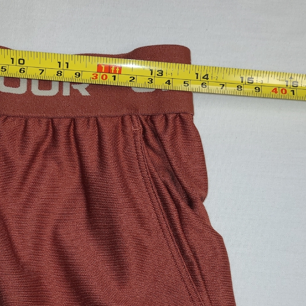 Under Armour Women's Athletic Shorts in Rust and Cream - Picture 7 of 8